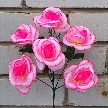 Искусственные цветы букет Розы 6 голов 36 см я-7243