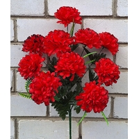 Искусственные цветы букет Хризантемы 10 голов 54 см я-7287