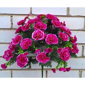 Искусственные цветы букет Гвоздик 54 головы 54 см я-6209
