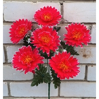 Искусственные цветы букет Хризантемы 6 голов 55 см я-7258