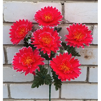 Искусственные цветы букет Хризантемы 6 голов 55 см я-7258