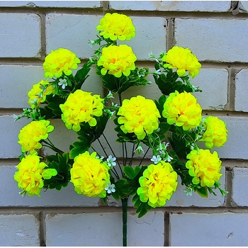 Искусственные цветы букет Калинка 14 голов 54 см я-7284