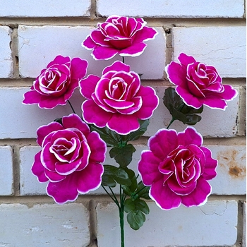 Искусственные цветы букет Розы 6 голов 45 см я-7252