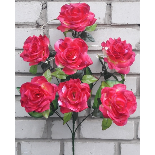 Искусственные цветы Роза 7 голов 62 см ю-3431