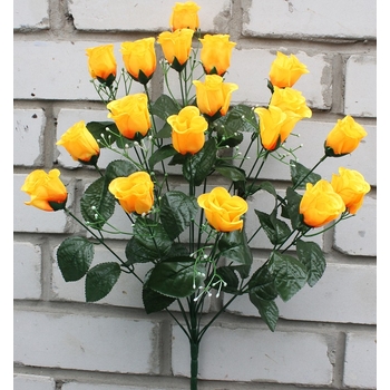 Искусственные цветы Роза на 16 голов 74 см я-1030