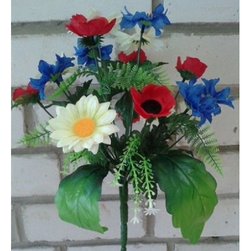 Искусственные цветы Полевой букет кустиком 36 см ю-90а837