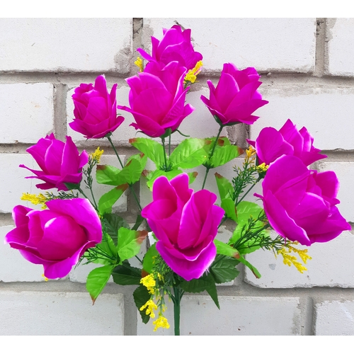 Искусственные цветы Роза принцесса 9 голов 48 см ю-92а946