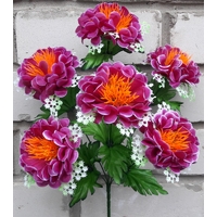Искусственные цветы Калинка красивая с серединкой 6 голов 39 см ю-97а639