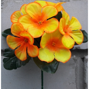 Искусственные цветы Фиалка цветная атлас 21 см ю-3230