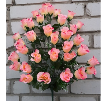Искусственные цветы Роза бутон 36 голов 70 см я-865