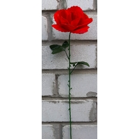 Искусственные цветы Роза бархатная красная 55 см ю-РТ 020