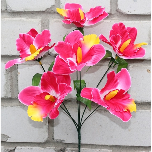 Искусственные цветы Орхидея цветная 36 см ю-1708