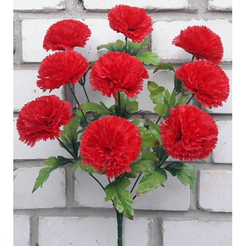 Штучні квіти Букет із великих гвоздик 52 см ю-1031