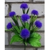 Искусственные цветы Одуванчики пластмассовые кустиком 37 см ю-6169
